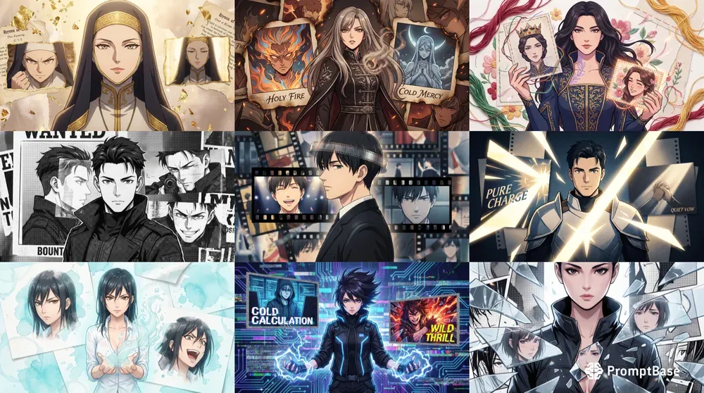 Persona Stack Anime Graphic Collages