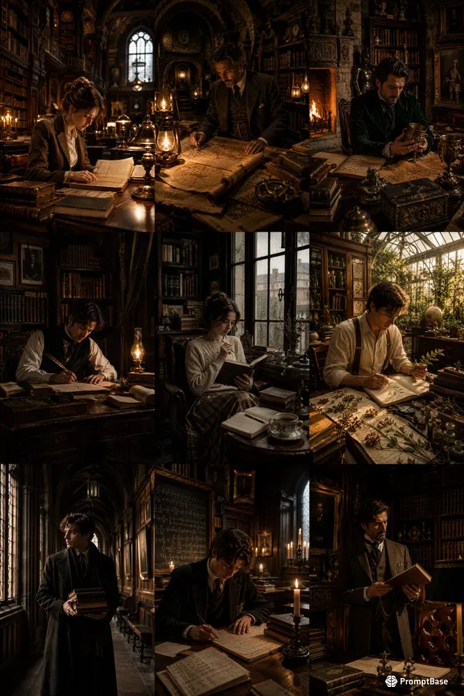 Dark Academia Portrait Studios