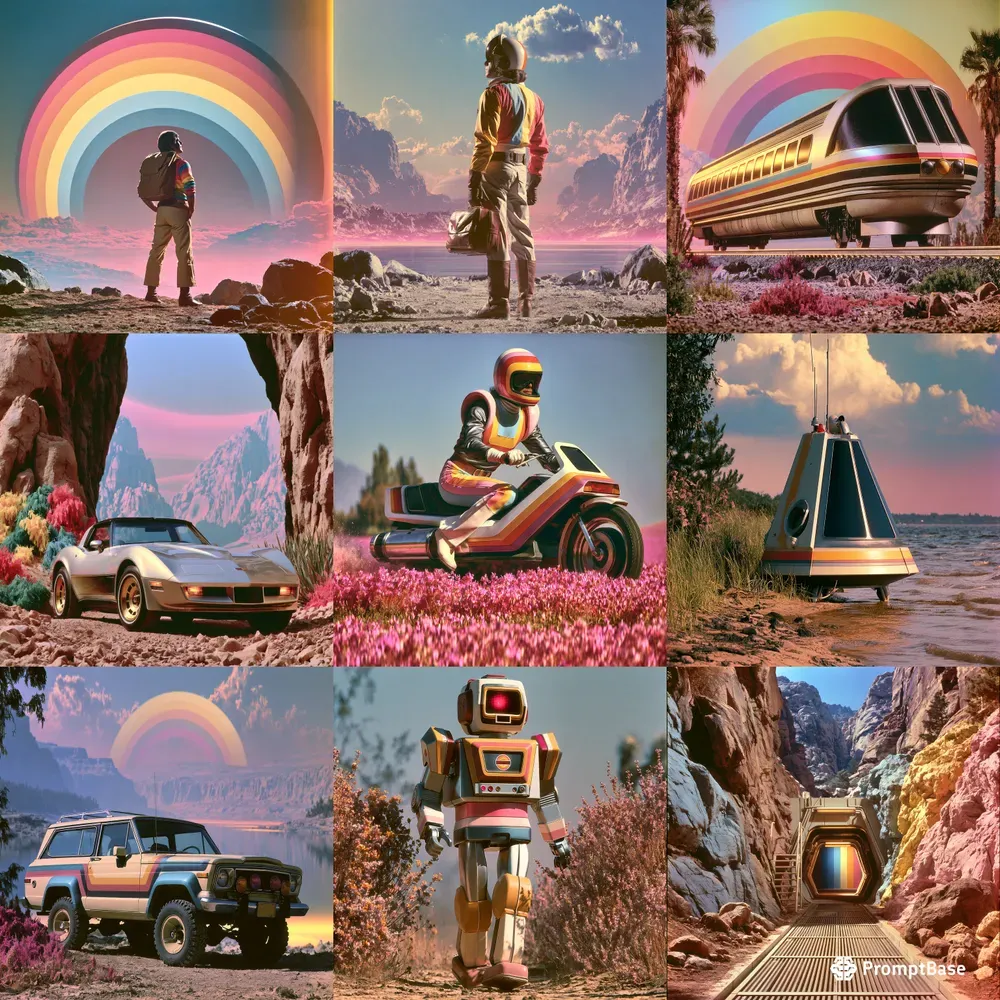 Pastel Scifi Cinematic Photos