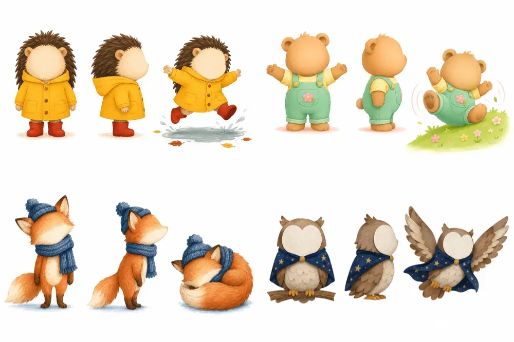 Faceless Character Designs