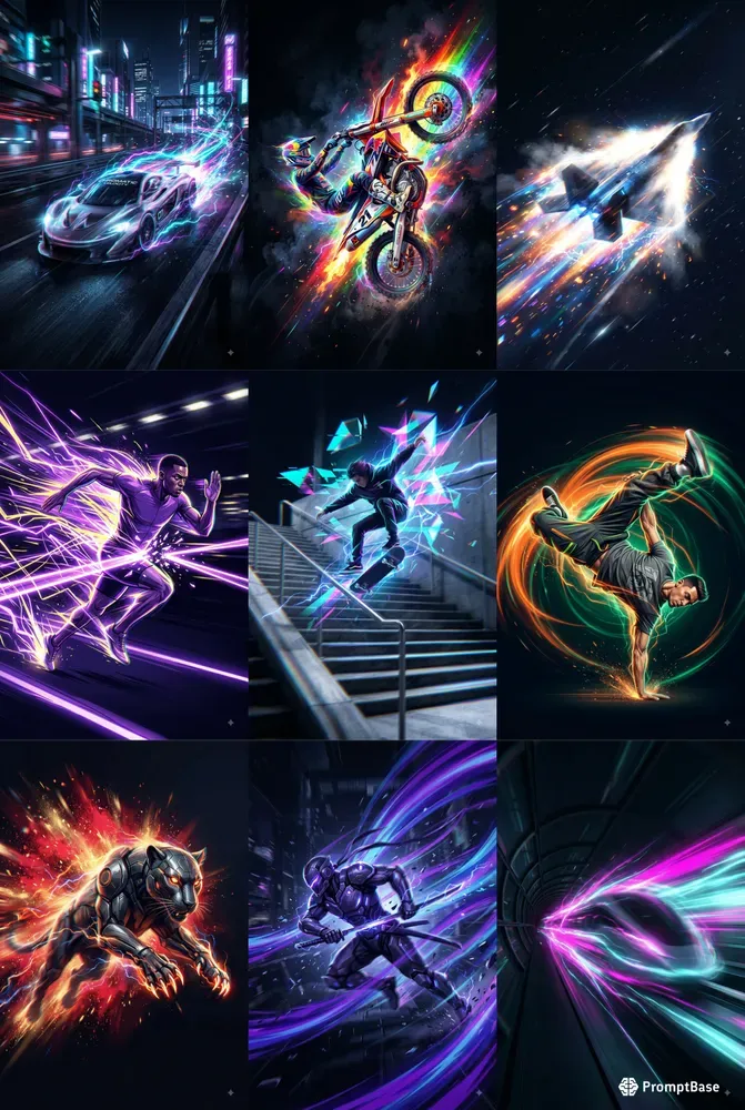 Chromatic Velocity Motion Art