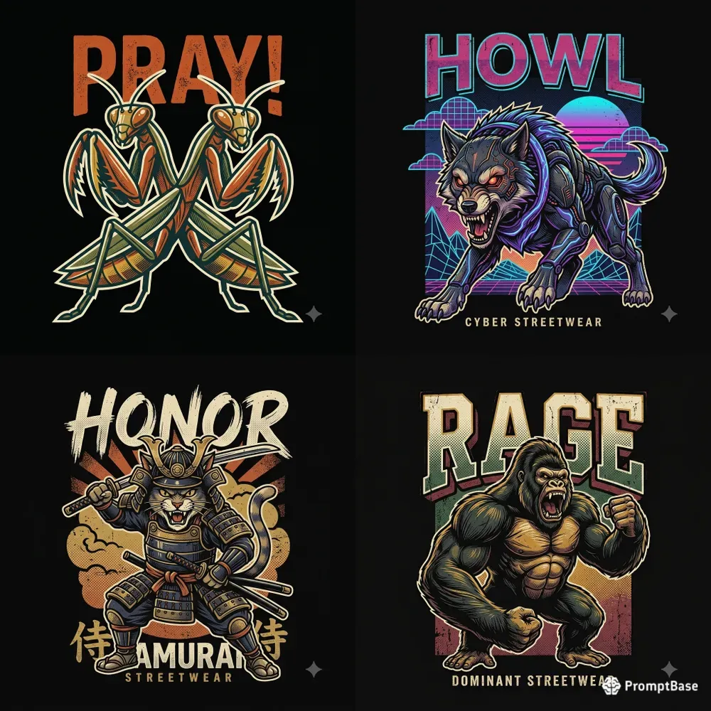 Retro Mascot Tshirt Designs