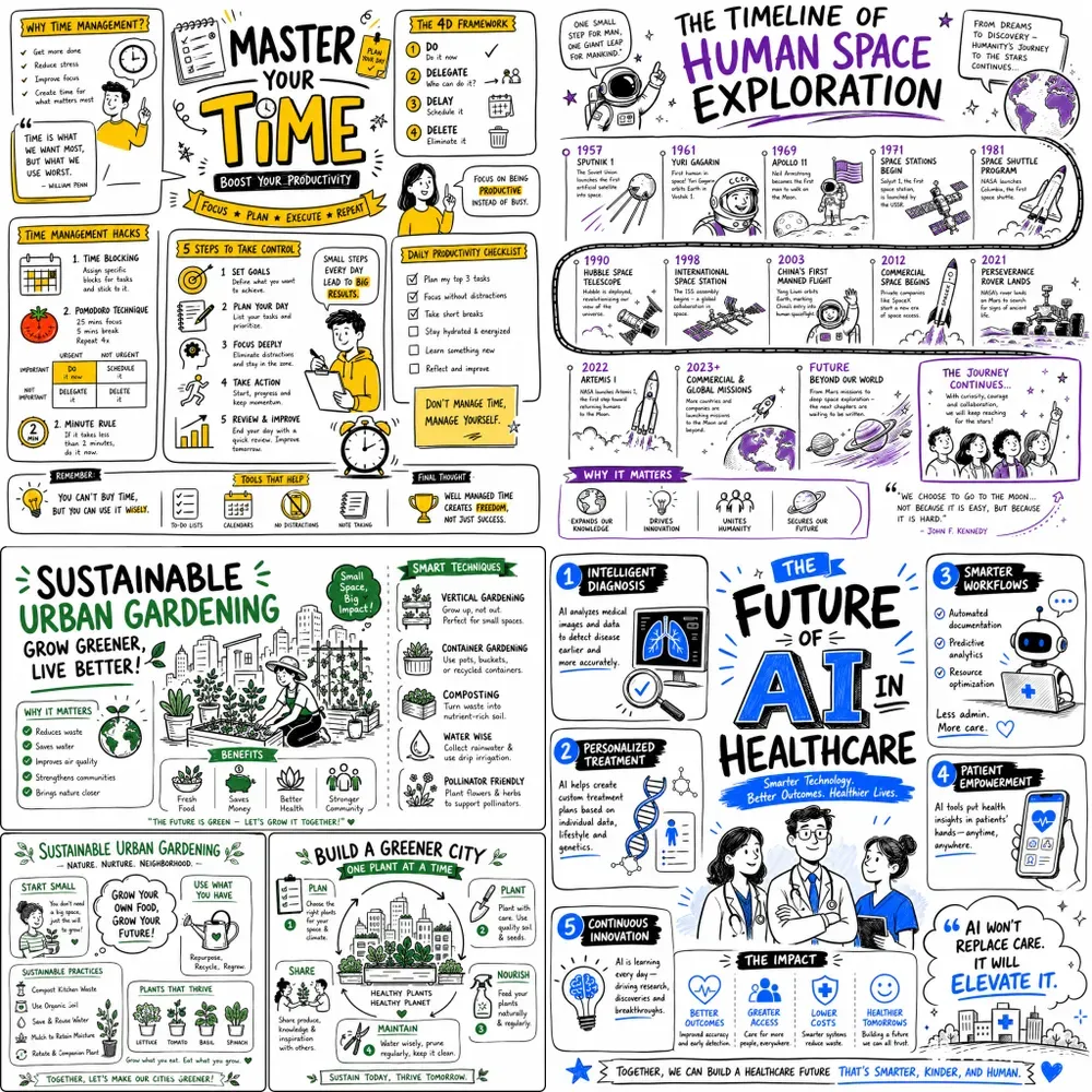 Visual Sketch Note Infographics