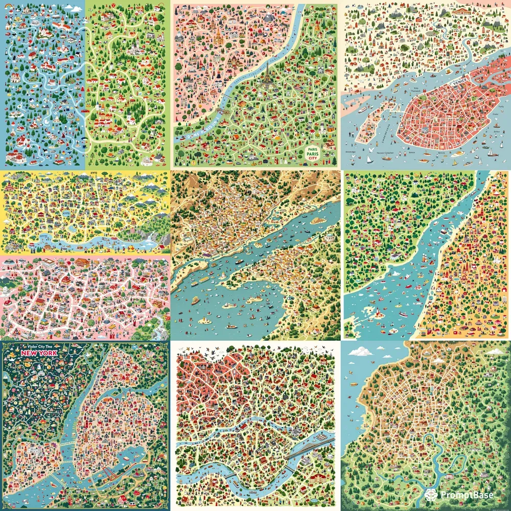 Color Game Maps Illustrated Color Maps