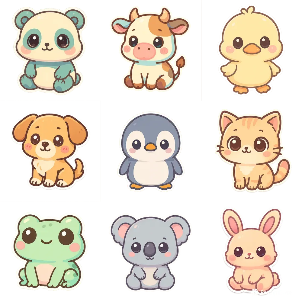 Kawaii Animal Stickers