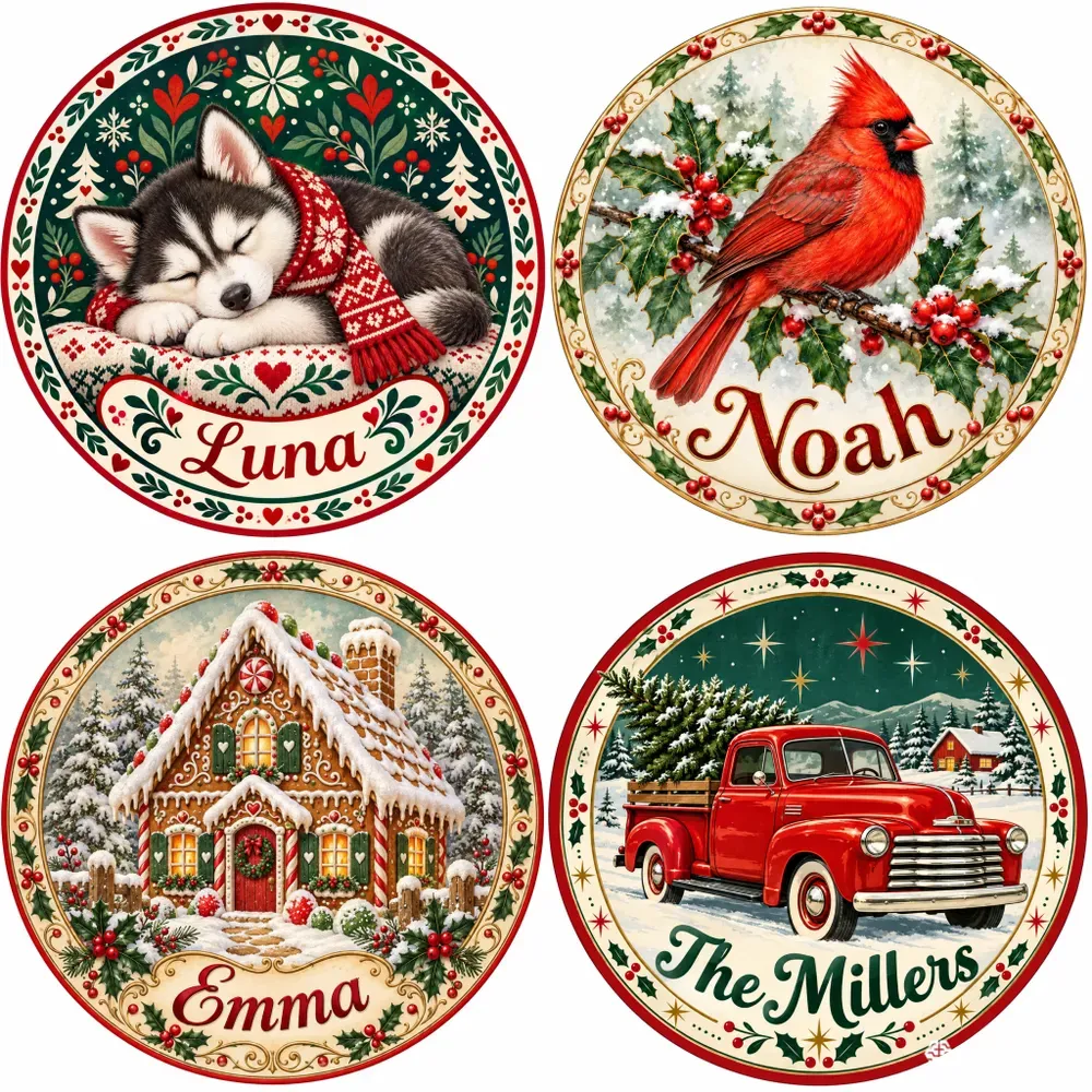 Personalized Christmas Ornament Designs