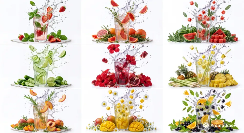 Natural Classic Fruit Splash Photo Shoots