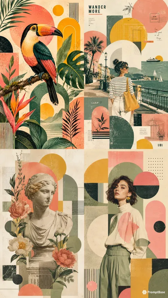 Modern Geometric Editorial Art