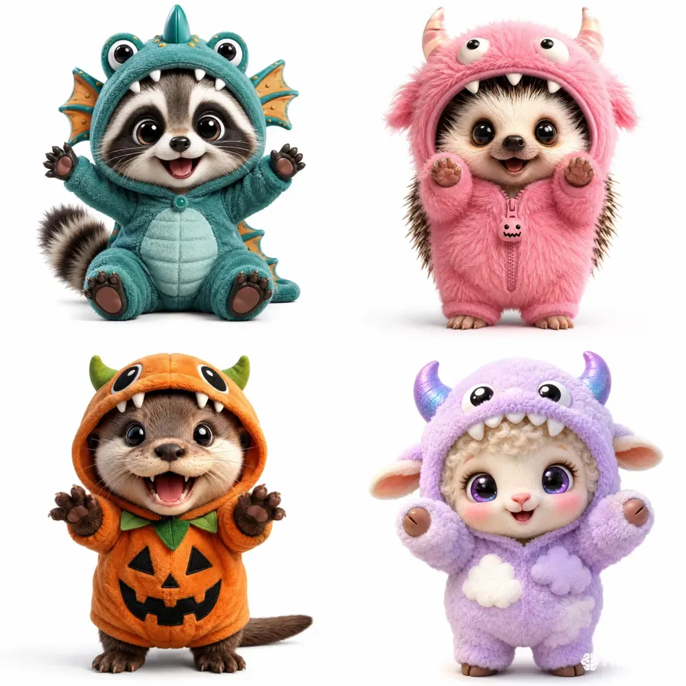 Cute Chibi Monster Pets