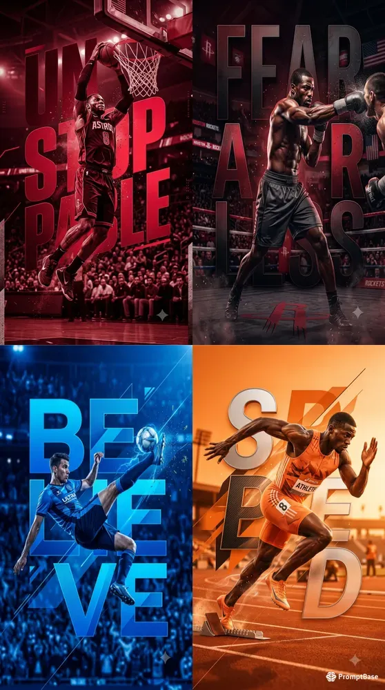 Striking Sports Advertising Poster Generator