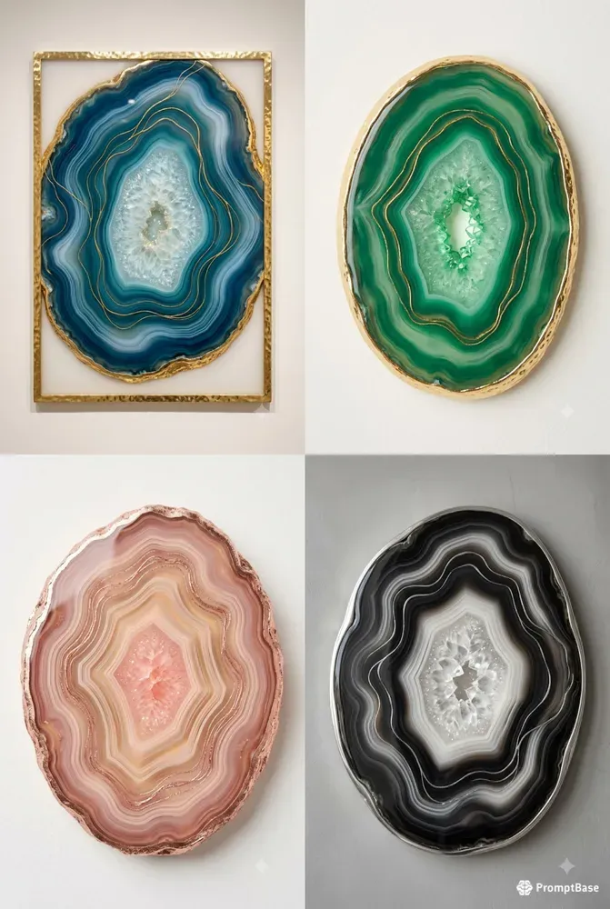 Agate Geode Slice Art Studios