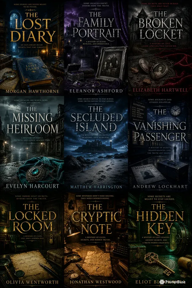 Mystery Book Cover Creator Packs