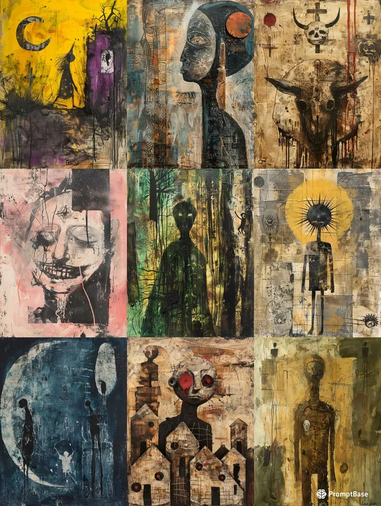 Surreal Folk Storytelling Art