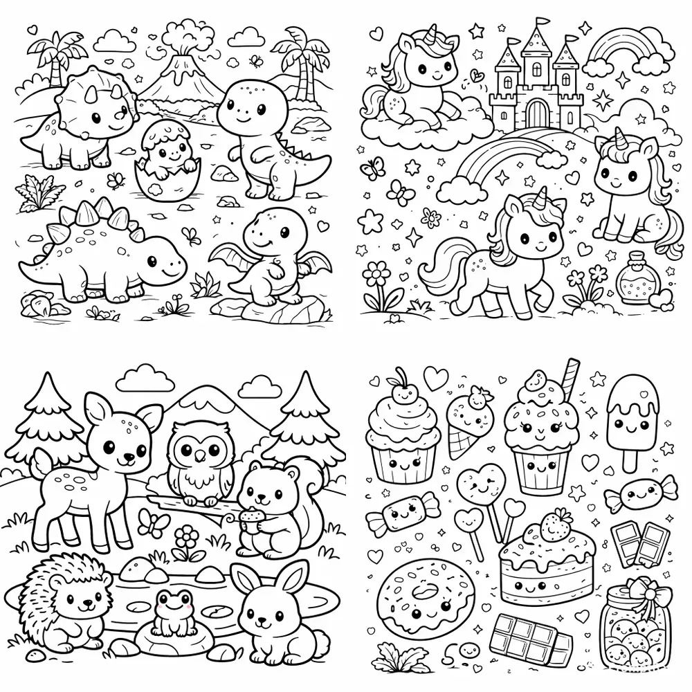 Coloring Book Page Generator