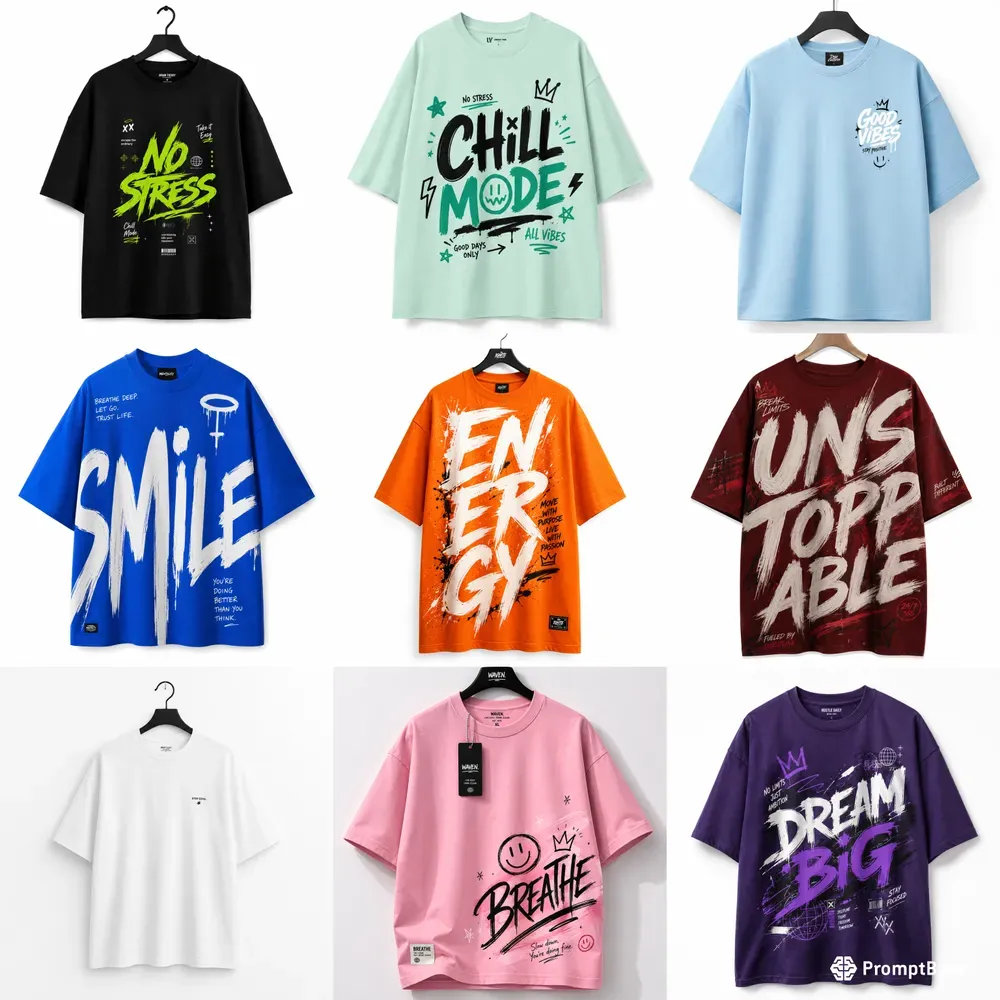 Urban Smile Typography Tees