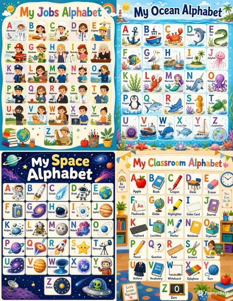 Kids Alphabet Posters