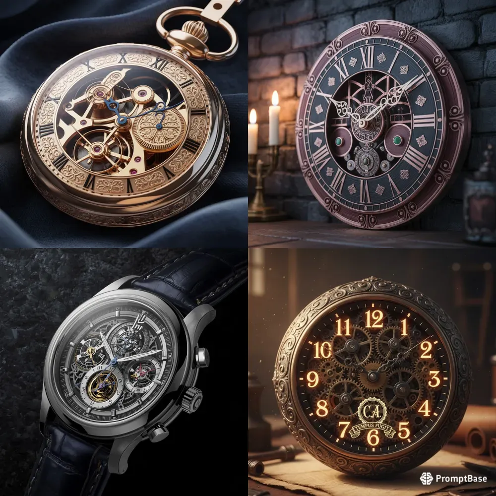 Luxury Vintage Mechanical Watch Logos