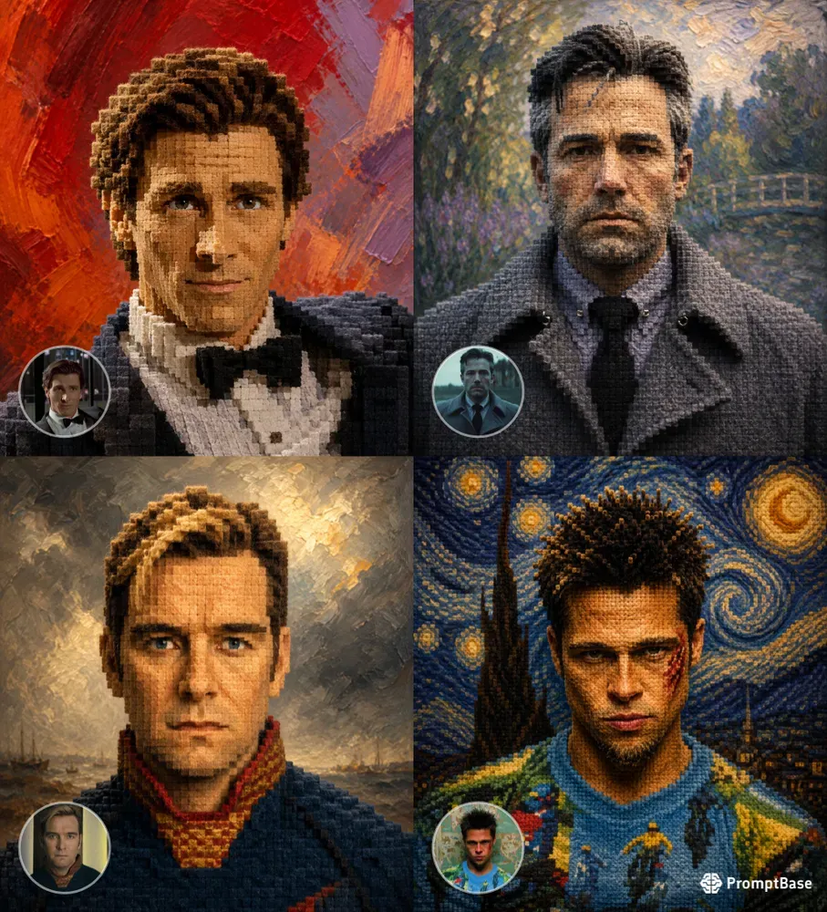 Voxel Wool Portraits