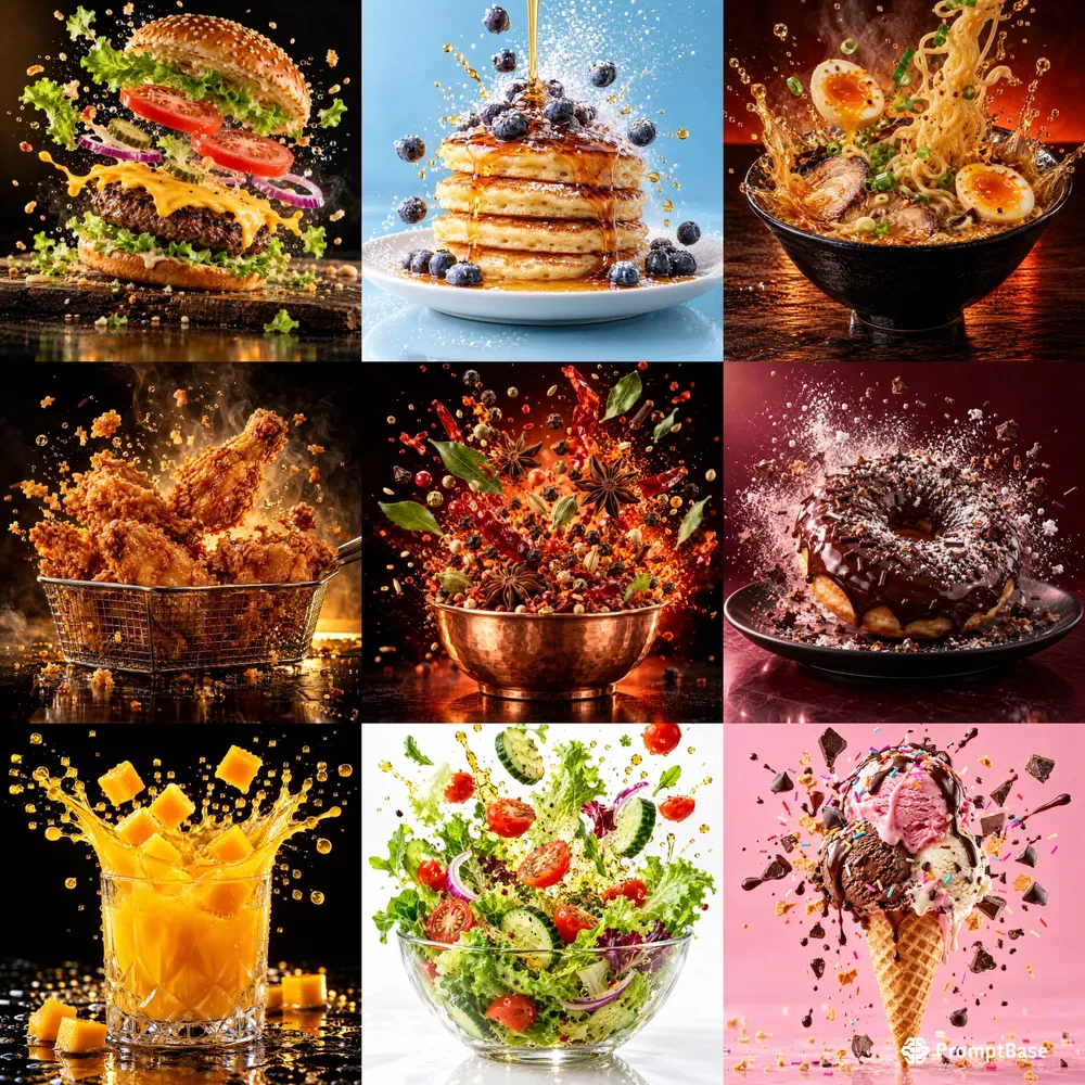 High Speed Gourmet Food Photography