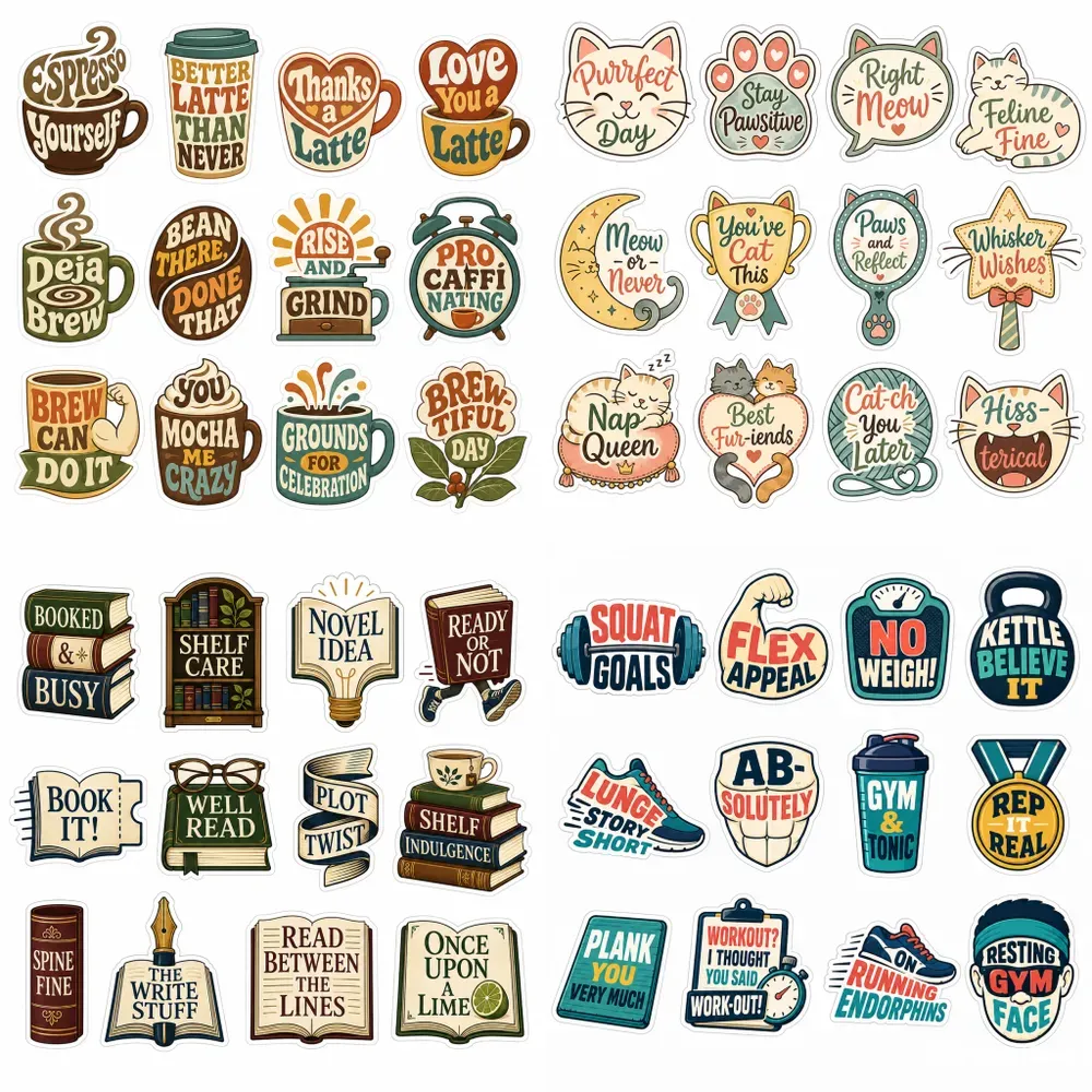 Witty Pun Sticker Bundles