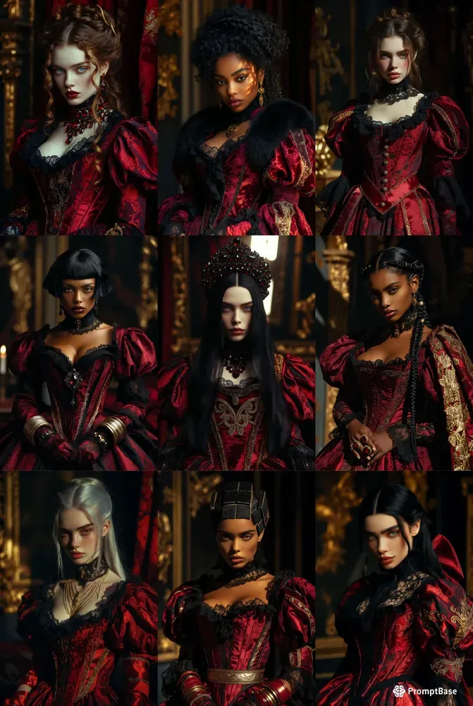 Crimson Aristocrat Portraits