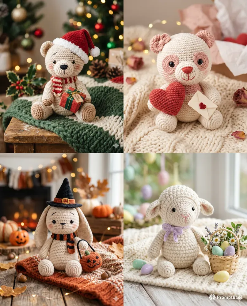 Amigurumi Crochet Fantasy Scenes