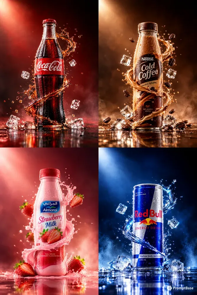 Luxury Beverage Ad Photography