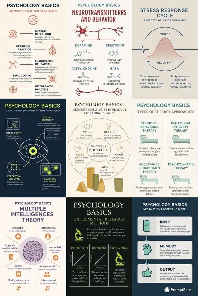 Psychology Basics Infographics