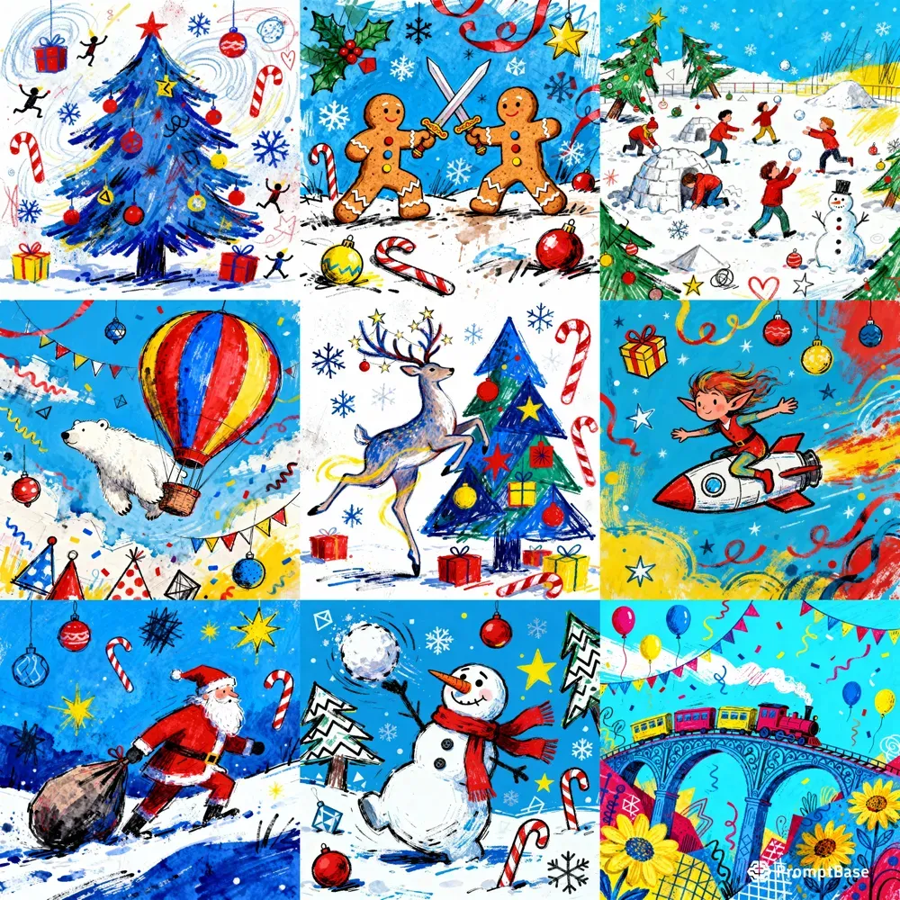 Messy Marker Winter Tales