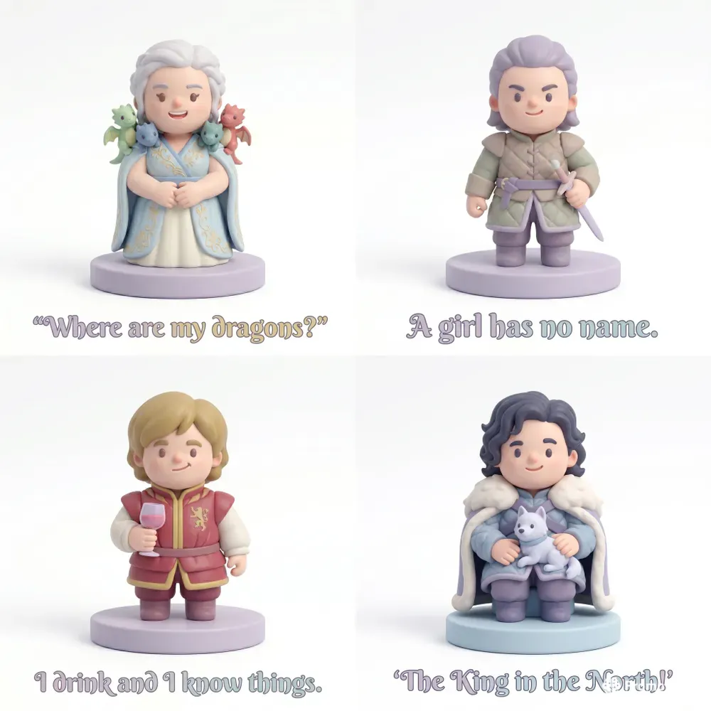 Game Of Thrones Pastel Pop Vinyl Figures