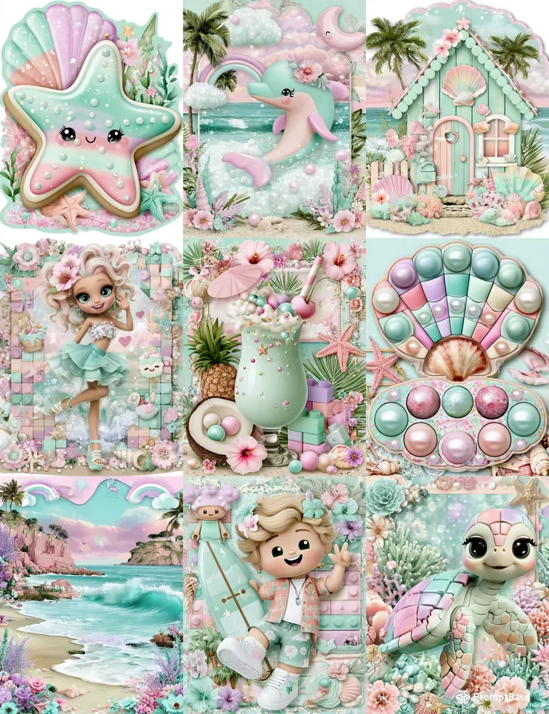 Coastal Pastel Junk Journals