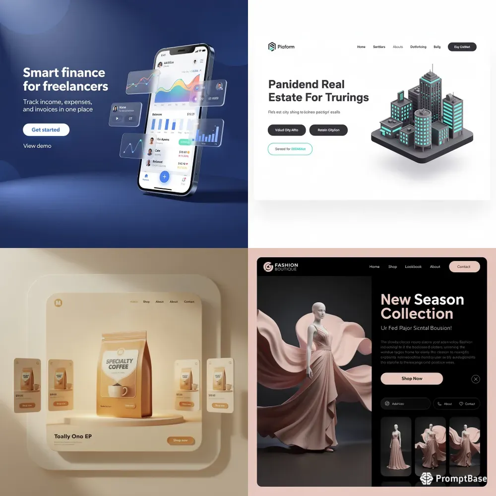 3D Website Landing Page Studios