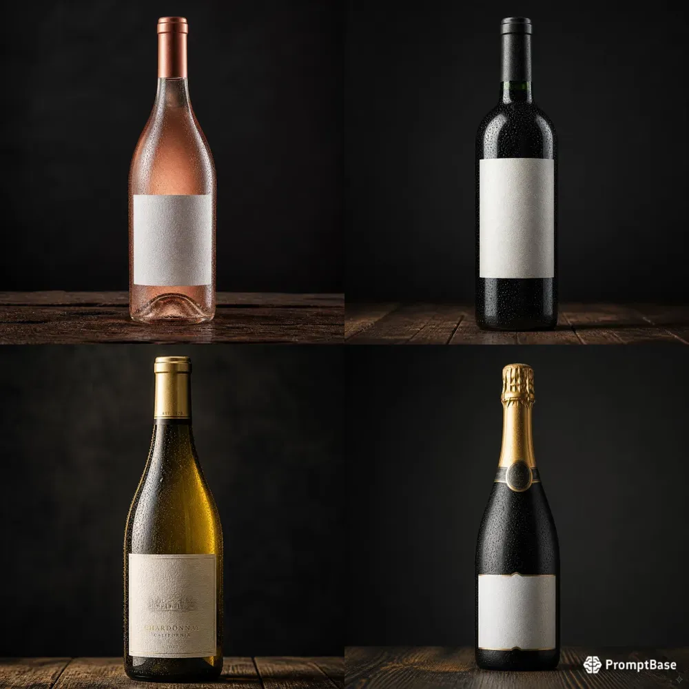 Luxury Wine Bottles Mockups