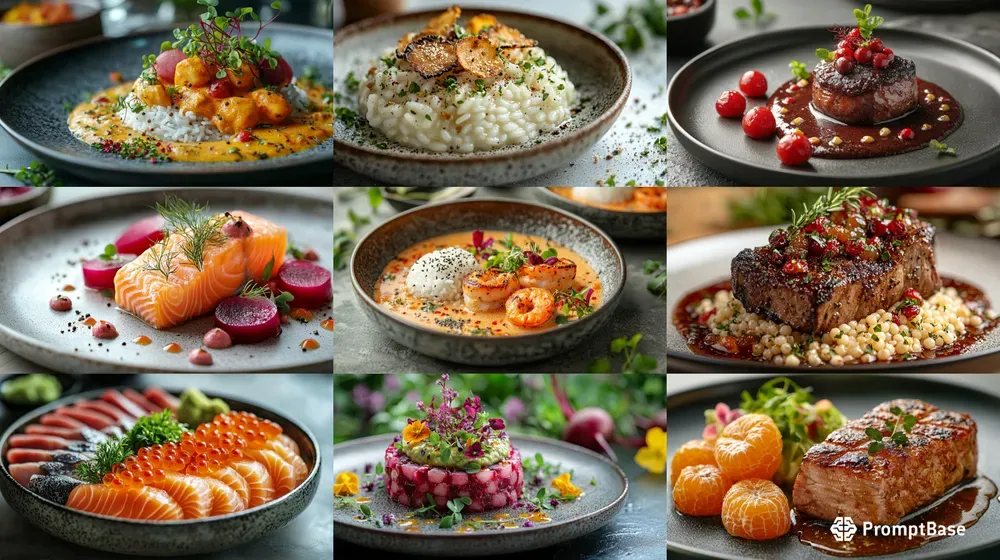 Photorealistic Fine Dining Captures