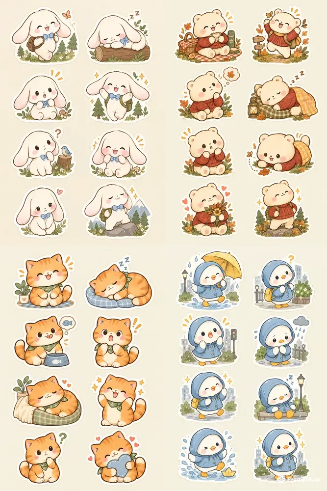 Premium Character Sticker Sheets