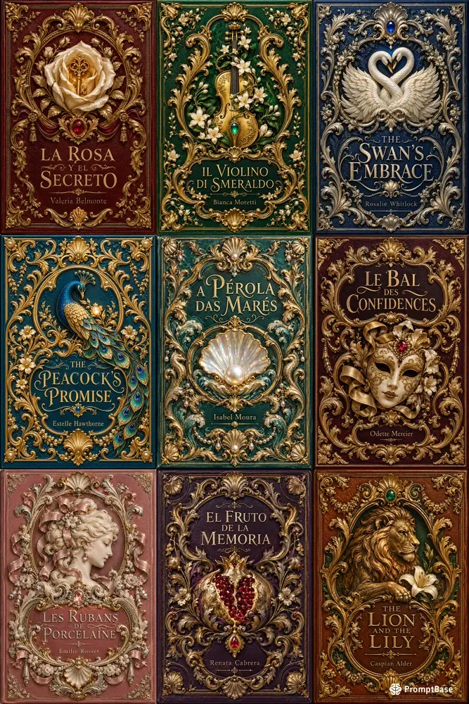 Baroque Sculptural Book Covers