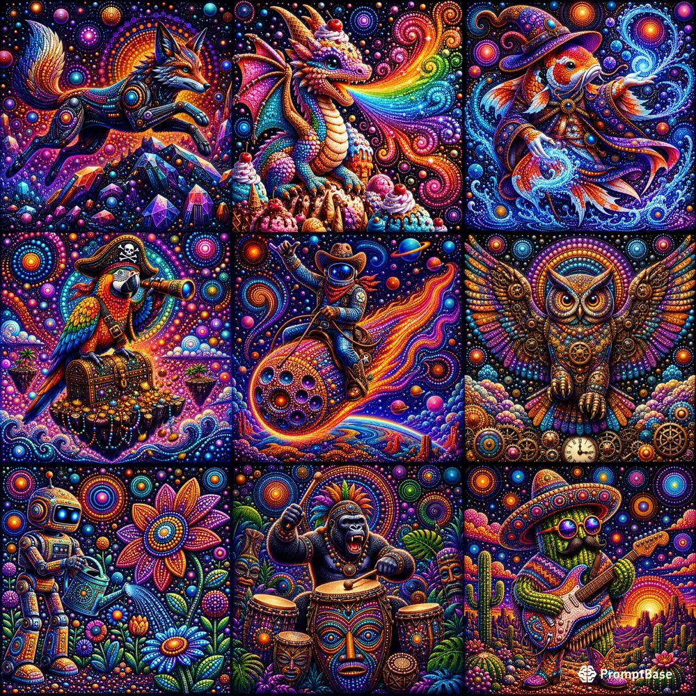 Psychedelic Dot Art Creators