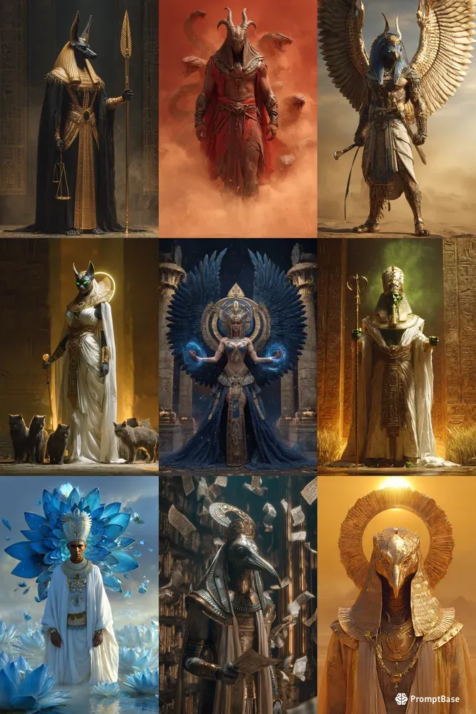 Egyptian Gods Hyperrealistic Art Generator