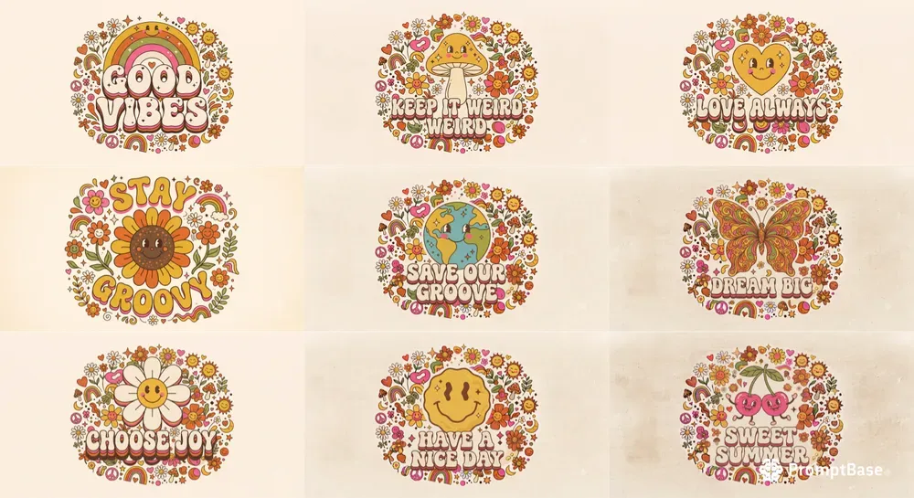 Groovy Retro Type Bundles