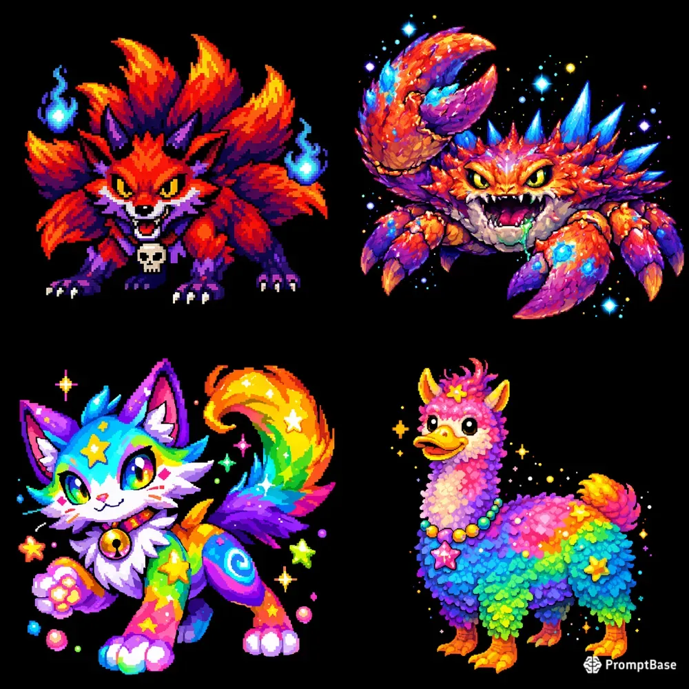 Collectible Pixel Creature Creators