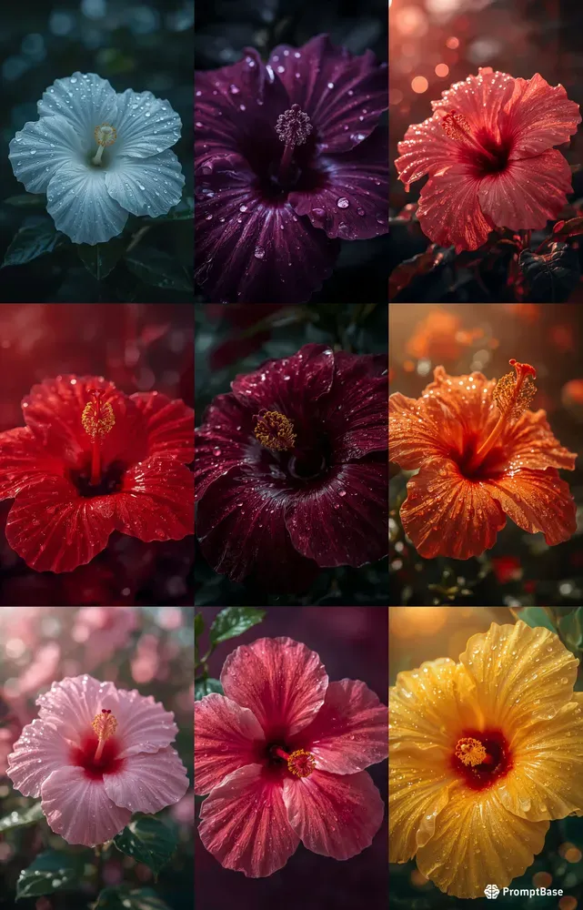 Rainy Macro Hibiscus Photography
