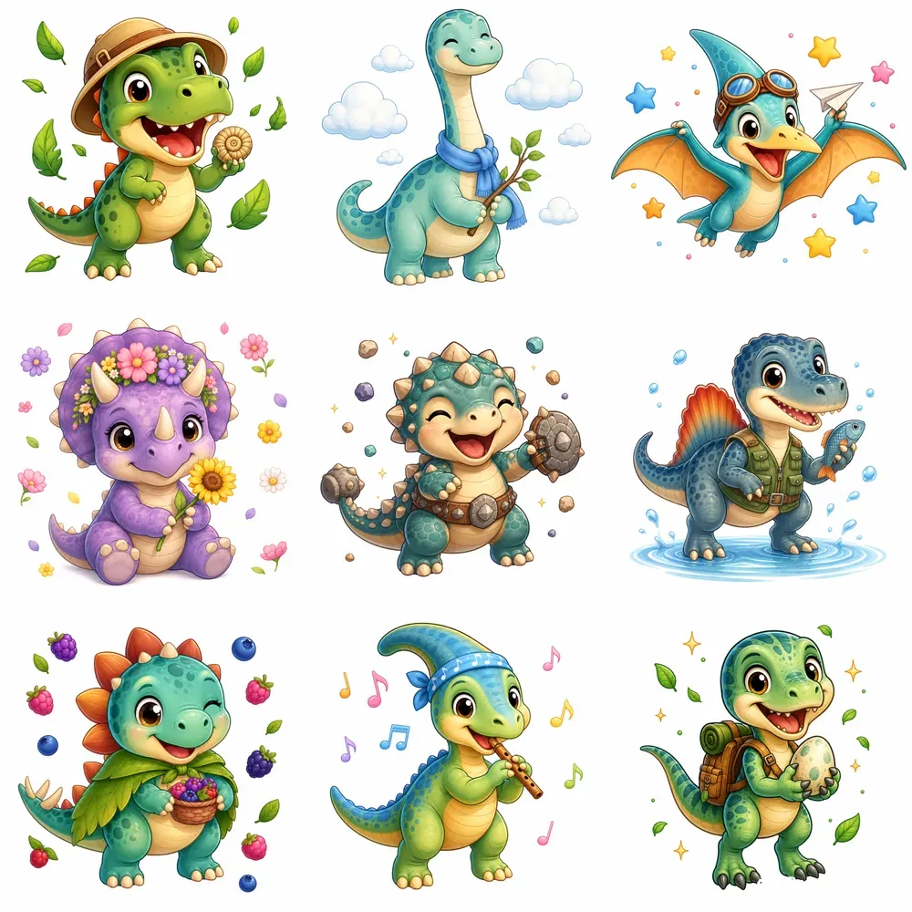Cute Dinosaur Mascot Creators