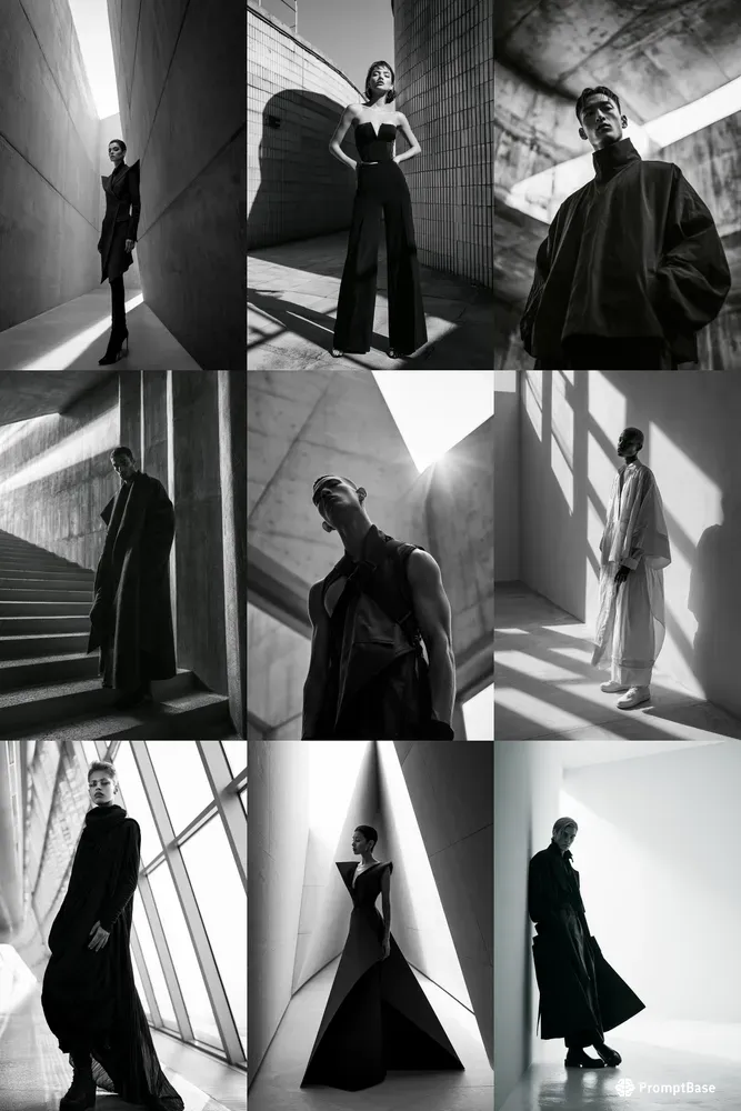 Monochrome Architectural Fashion