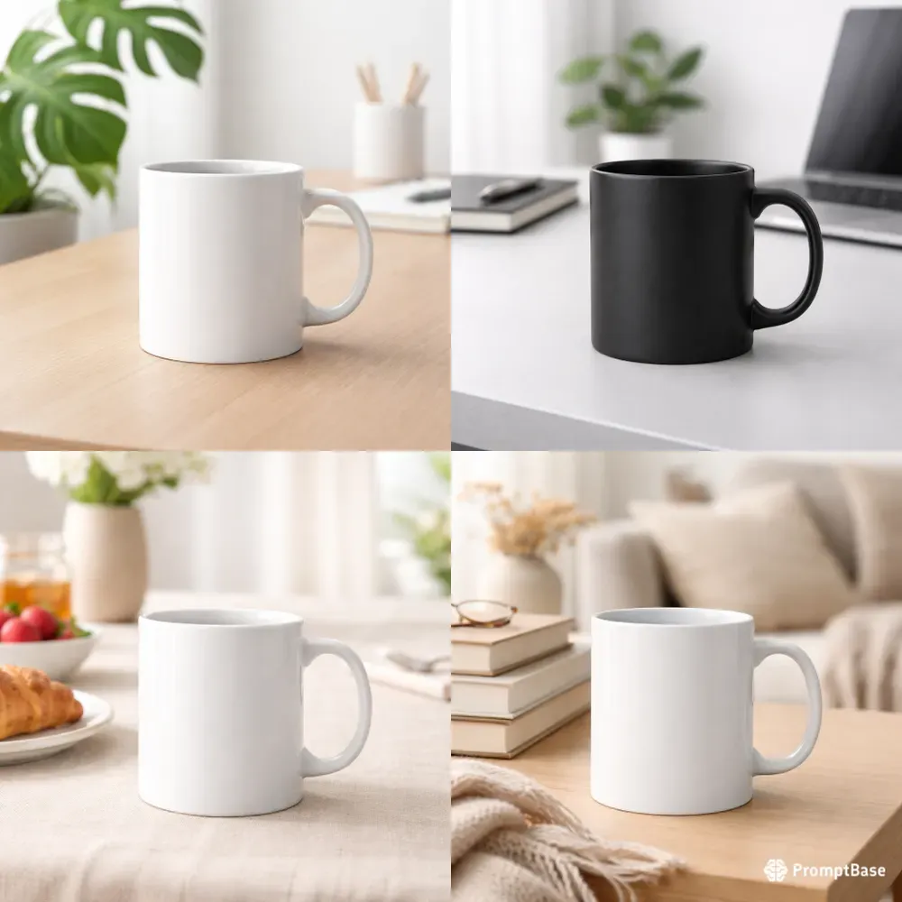 Pro Minimalist Pod Mug Mockup Generator