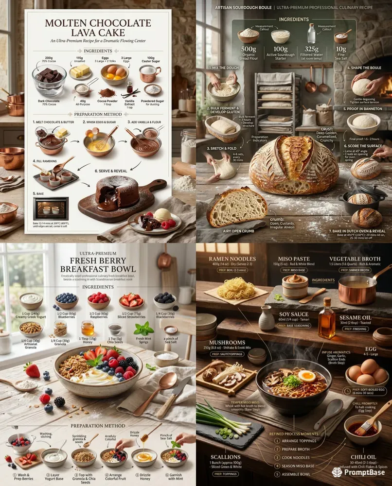 Culinary Luxe Infographics