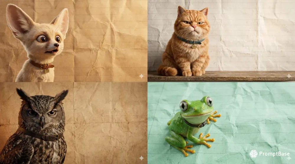 Expressive Mascot Paper Branding