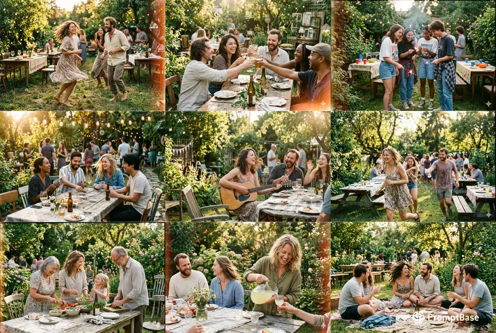 Analog Summer Party Photo Sets