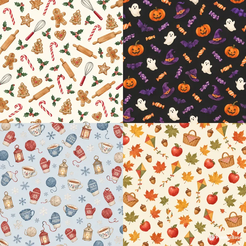 Matching Scrapbook Pattern Papers