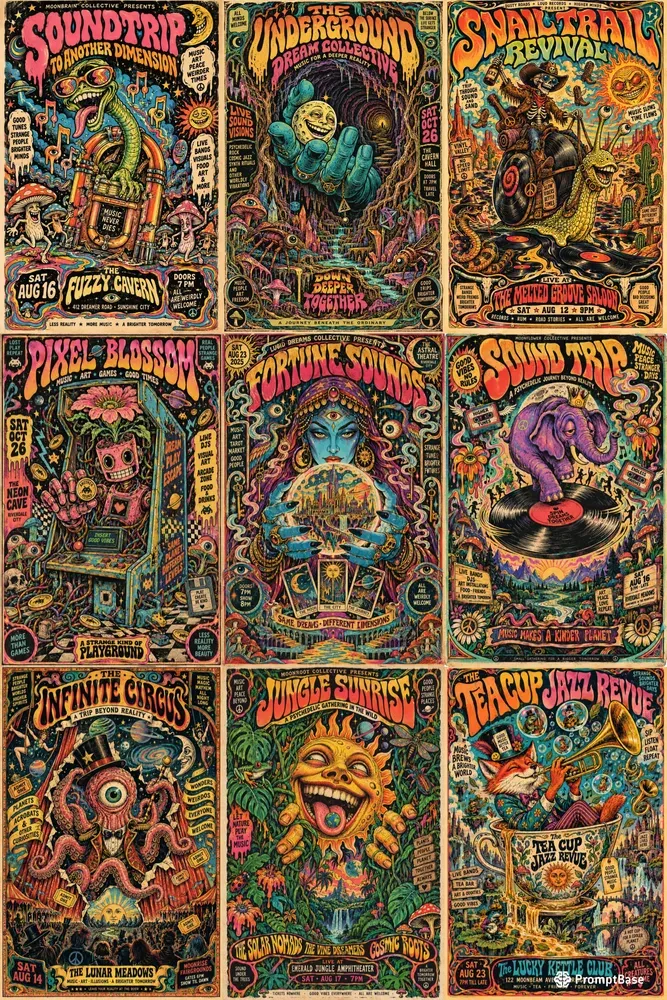 Psychedelic Underground Posters