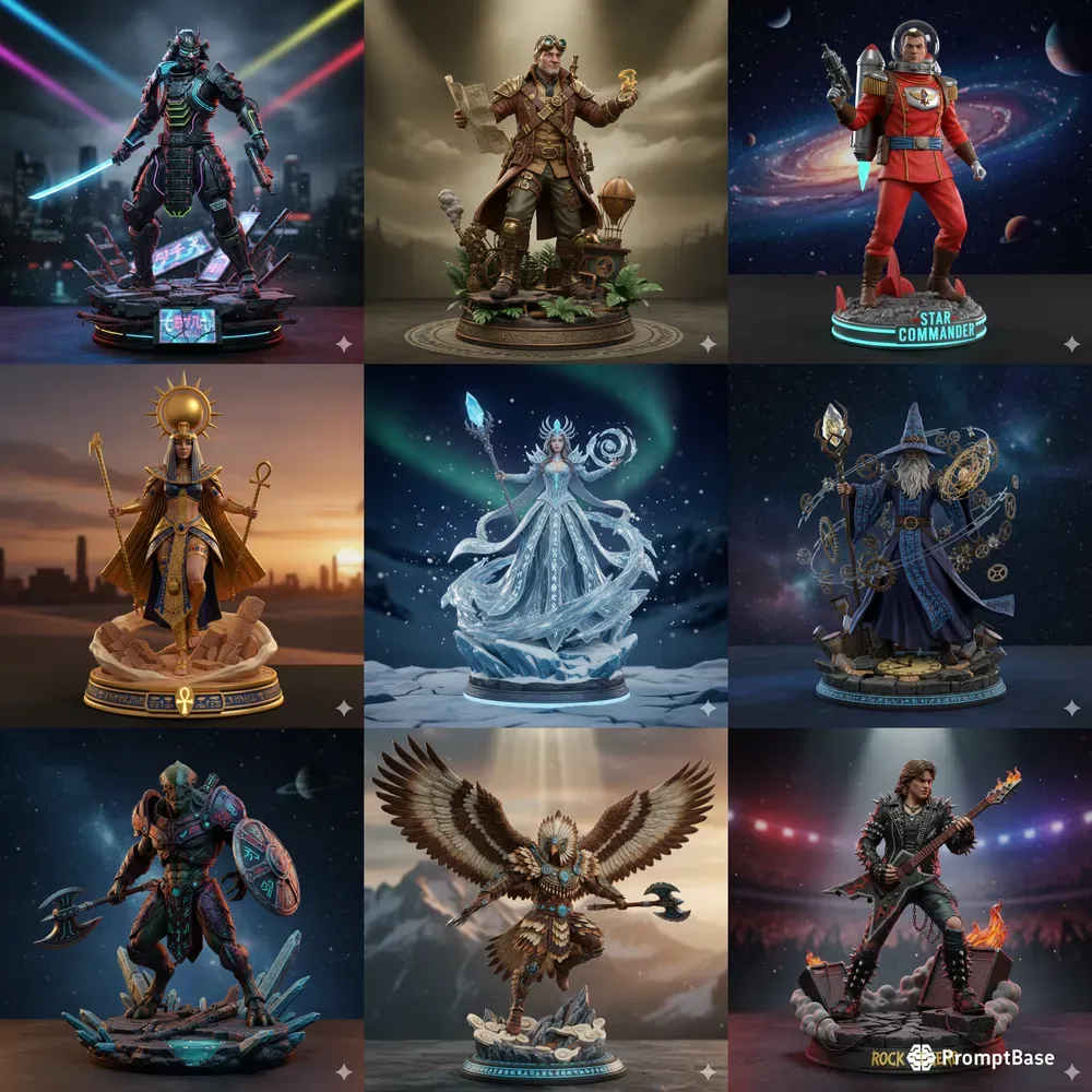 3D Iconic Figurine Legends